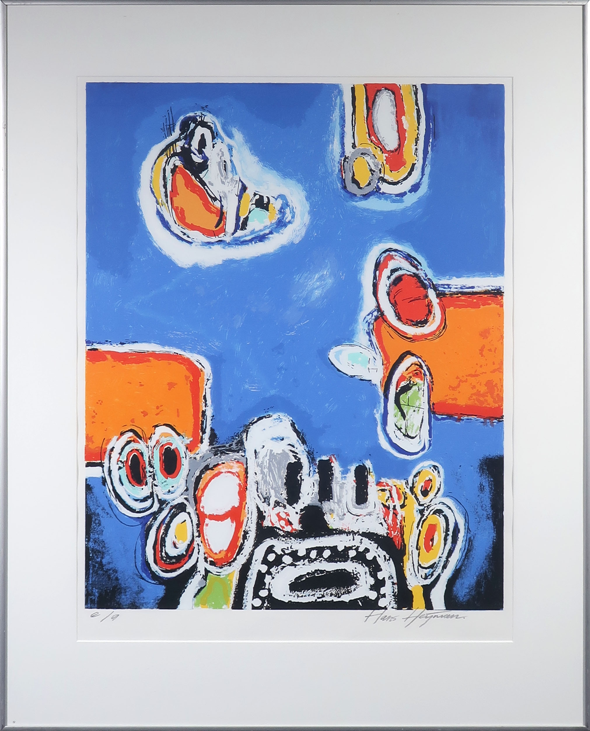 Hans Heijman - Zeefdruk, Zonder titel I - Ingelijst kopen? Bied vanaf 1!