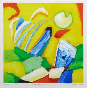 Saskia Bremer - Zeefdruk, New age b.2. - Ingelijst kopen? Bied vanaf 1!