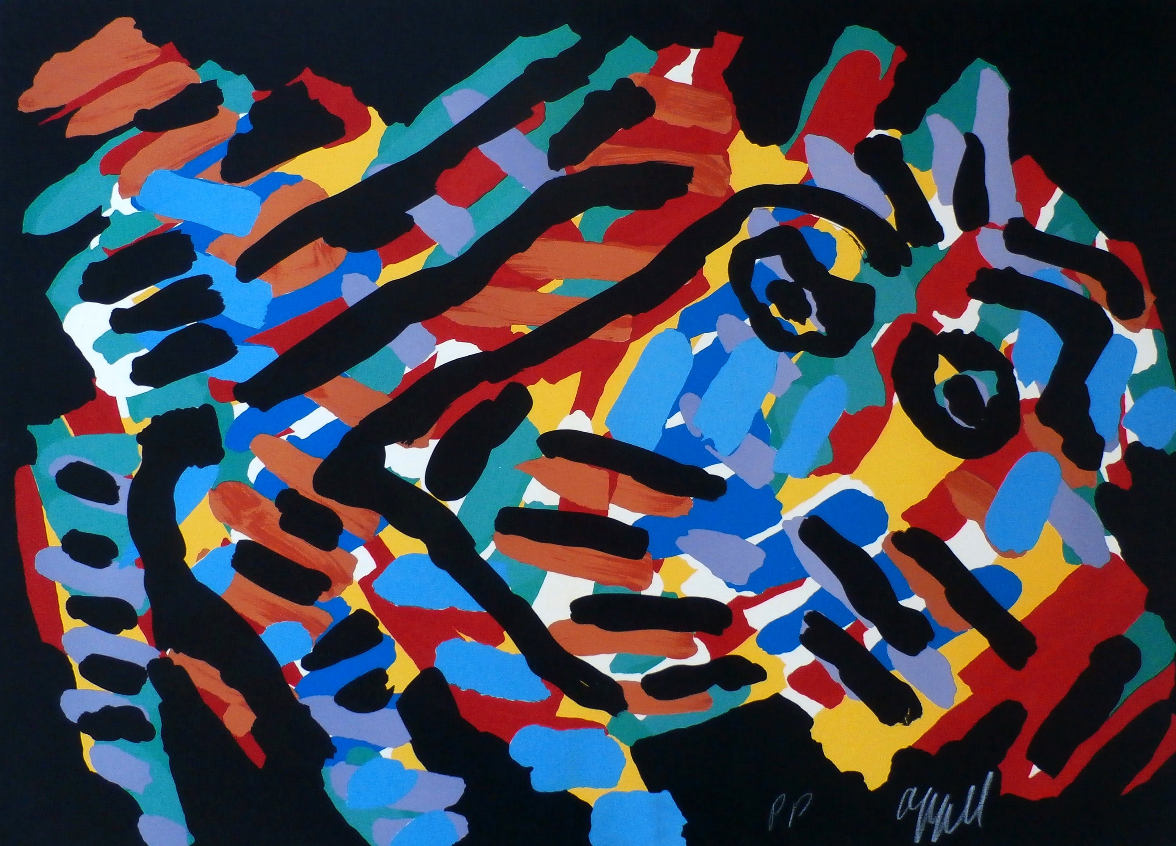 Karel Appel - zeefdruk kopen? Bied vanaf 499!