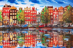 Elena Polyakova - Een gracht in Amsterdam kopen? Bied vanaf 125!