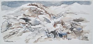 Thijs Mauve - Aquarel duinen kopen? Bied vanaf 25!