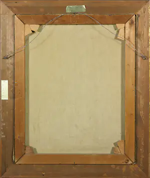 Niet of onleesbaar gesigneerd - Olieverf op doek, Dorpsgezicht - Ingelijst kopen? Bied vanaf 1!