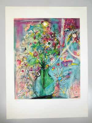 Sandra Jayat - Fleur aux mots bruyants verkocht voor € 25!