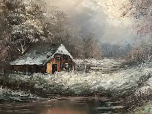 Henner Knauf - Winterlandschap kopen? Bied vanaf 50!