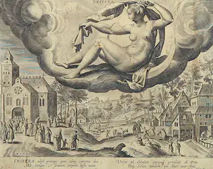 Adriaen Collaert - Gravure, Vespera kaufen? Bieten Sie von 40!