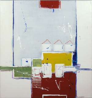 Ron van der Werf - Zeefdruk gelijmd op kunststof op doek, Zonder titel kopen? Bied vanaf 1!