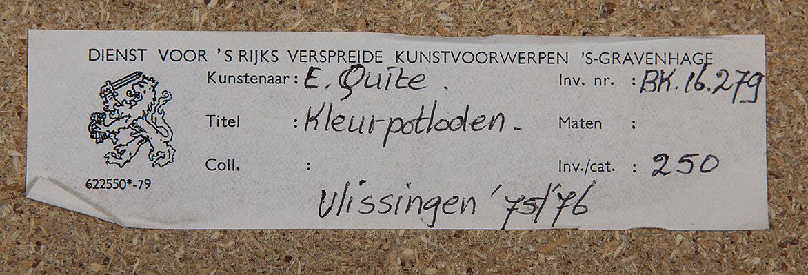 Eddy Quite - Kleurpotloden - Potlood, inkt, gouache en zilververf op papier - gesigneerd r.m. kopen? Bied vanaf 10!