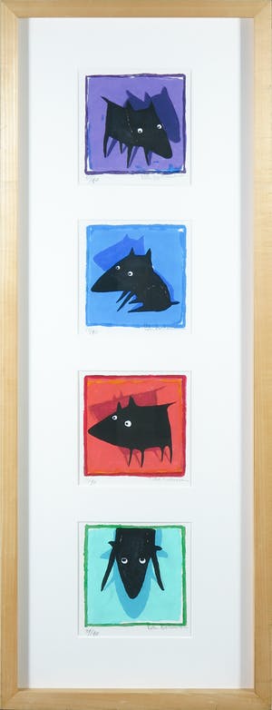 Peter Bastiaanssen - Zeefdruk, Zonder titel 10 - Ingelijst kopen? Bied vanaf 70!