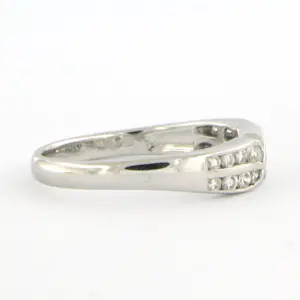 14k wit gouden ring met briljant geslepen diamant tot. 0.42ct – F/G - VS/SI kopen? Bied vanaf 480!