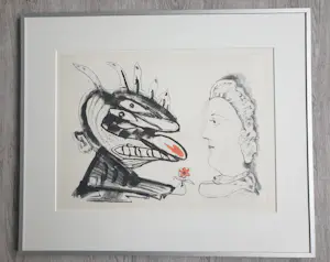 Lucebert - Monster met meisjes - uit de KPN collectie kopen? Bied vanaf 165!