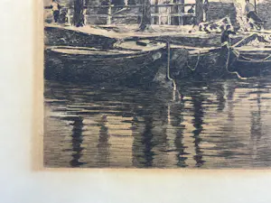 Willem Witsen - Binnenkant met afbraak - mooie originele ets kopen? Bied vanaf 160!