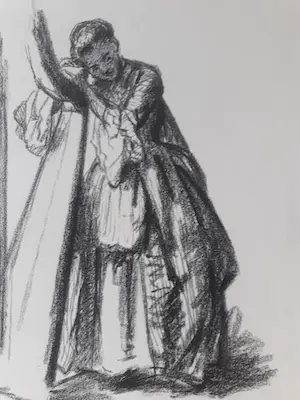 David Bles - "Pauserende harpspeelster" kopen? Bied vanaf 10!