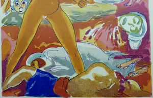 Kees van Dongen - Gravure uit 1001 nacht : 'Les filles guerrières poète Find' kopen? Bied vanaf 5!