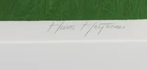 Hans Heijman - Zeefdruk, Joris in Rivierlandschap - Ingelijst kopen? Bied vanaf 40!