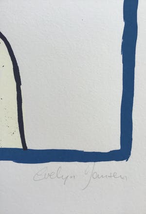 Evelyn Jansen - Zeefdruk met bladgoud, gesigneerd, titel Bildlich kopen? Bied vanaf 35!