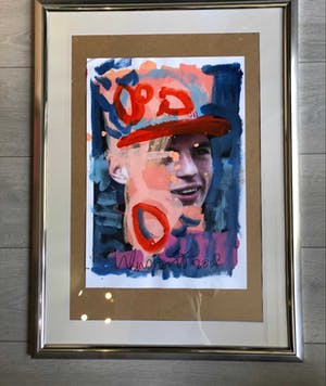 Peter Klashorst - Beschilderde Zeefdruk van Max Verstappen kopen? Bied vanaf 80!