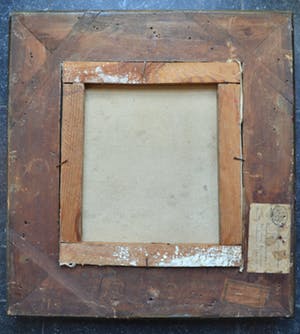 Niet of onleesbaar gesigneerd - Dorpsgezicht met kerktoren - Olieverf op doek kopen? Bied vanaf 10!