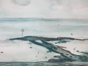 Piet Hein van Asperen - Friese waddenkust - Gemengde techniek kopen? Bied vanaf 80!