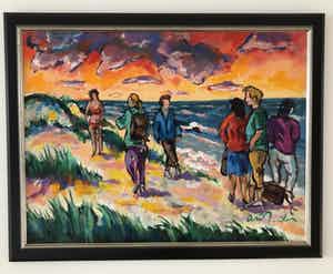 Arie Zuidersma - Strand Terschelling verkocht voor € 1200!