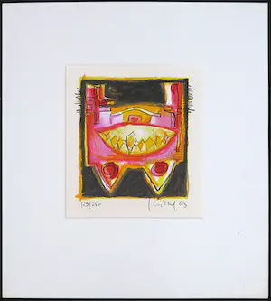 Niet of onleesbaar gesigneerd - Litho, Zonder titel kopen? Bied vanaf 1!