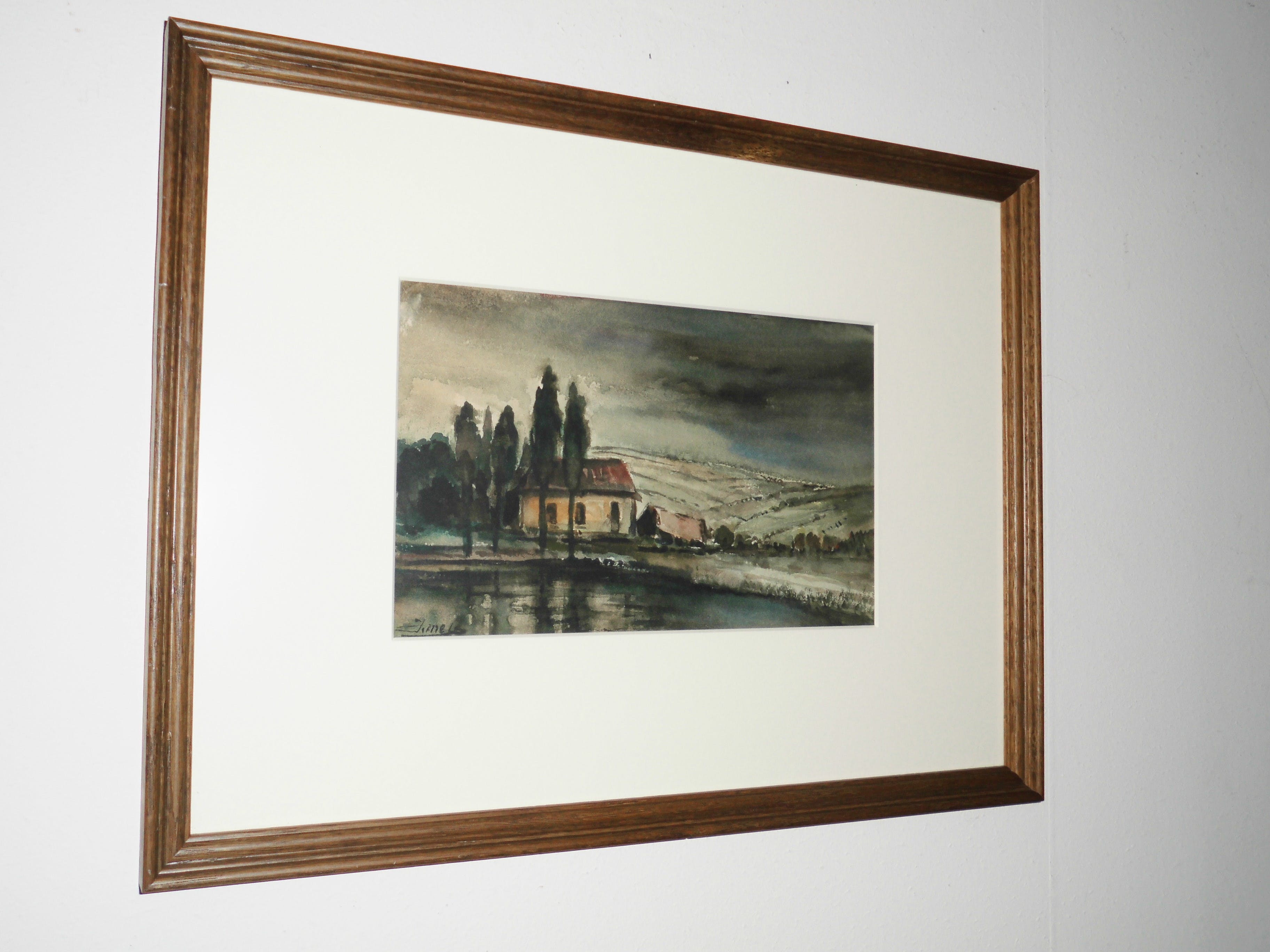 Jacques Mels - Aquarel - Landschap kopen? Bied vanaf 45!
