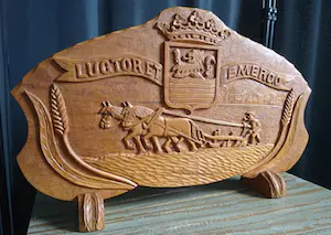 Pieter Buijs - Houten messenblok voor Zeeuwse paeremessen (paardenmessen) kopen? Bied vanaf 1!