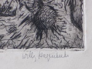 Willy Hagenbeek - Bloemen en planten - Ets kopen? Bied vanaf 1!