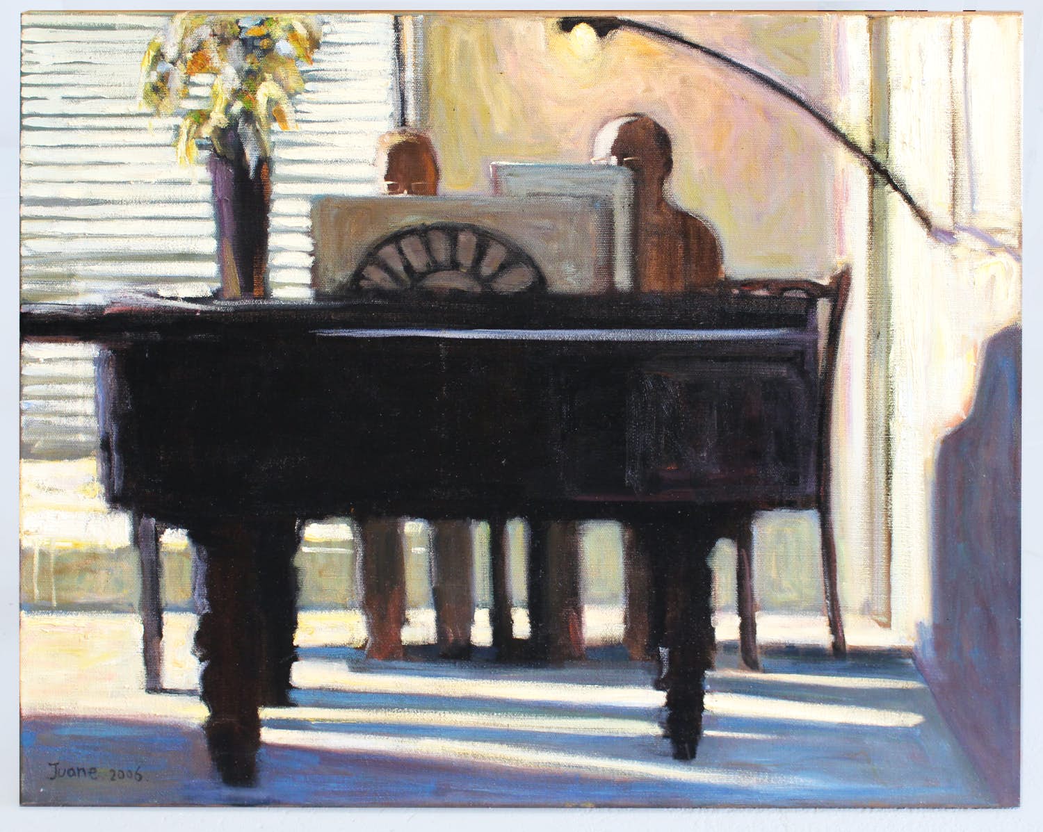 Juane Xue - schilderij - 2008 - 'Aan de Piano' verkocht voor € 400!