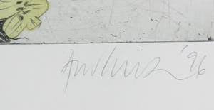 Niet of onleesbaar gesigneerd - Handgekleurde ets, Thunder RD. - Ingelijst kopen? Bied vanaf 1!