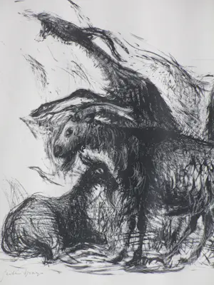 Kees Andrea - Geiten Spanje - Litho kopen? Bied vanaf 38!