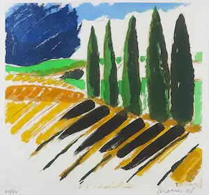 Jan Cremer - Ets, Toscana VI - Ingelijst kopen? Bied vanaf 150!