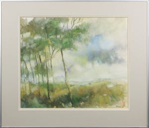 Hetty Mertz - Aquarel, Boslandschap - Ingelijst kopen? Bied vanaf 20!