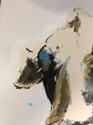 Theo Onnes - Cow 2 - gesigneerd - 75 ex - groot kopen? Bied vanaf 1!