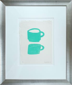 Klaas Gubbels - Groene kopjes - Nieuw ingelijst! kopen? Bied vanaf 450!