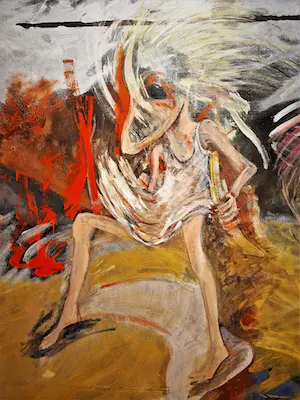 Diana Lekkerkerker - Indrukwekkend (160x200cm!!) olieverf "impressions of a happy childhood" kopen? Bied vanaf 1!