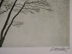 Abraham Lüttger - Bomen in de groene dageraad kopen? Bied vanaf 70!