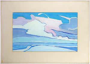 Paul Overhaus - Gemengde techniek, Wad - Ingelijst verkocht voor € 50!