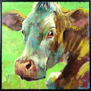 Theo Onnes - Acryl op doek, Dora - Ingelijst verkocht voor € 350!