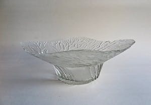 Walther glas - Schaal - Geslepen & Gesatineerd Kristalglas - Decor Bomen in reliëf kopen? Bied vanaf 1!