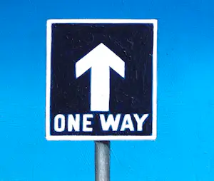 Gerard Boersma - One Way (Schilderij van Amerikaans verkeersbord ) kopen? Bied vanaf 100!
