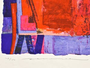 Jos Verwiel - Abstract rood II kopen? Bied vanaf 50!