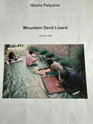 Gloria Petyarre - Mountain Devil Lizard kopen? Bied vanaf 995!