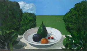 Hendrik Jan Visser - Bord met fruit in landschap kopen? Bied vanaf 45!