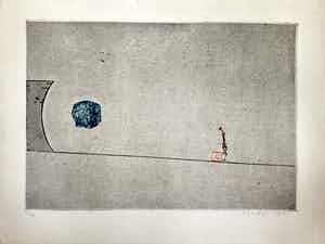 Jan Montyn - “Voyageur”(reiziger) zeldzame ets verkocht voor € 75!