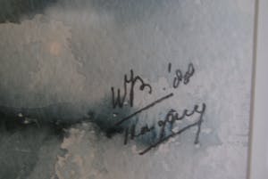 Niet of onleesbaar gesigneerd - prachtige aquarel - The Birds - ingelijst en gesigneerd kopen? Bied vanaf 1!