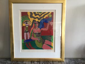 Corneille - Femme et l’oiseau. kopen? Bied vanaf 200!