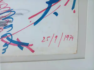 Roger Somville - grote tekening uit 1974 - gesigneerd en ingelijst kopen? Bied vanaf 325!