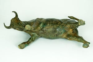 Pierre Chenet - Bronzen beeld van aanvallende stier kopen? Bied vanaf 429!