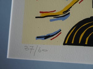 Hans Wap - Ingelijste zeefdruk , Nieuwe woning - 2007 – oplage 60 ex. kopen? Bied vanaf 45!