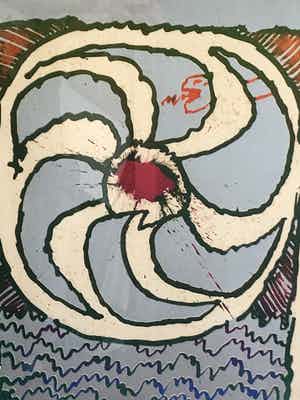 Pierre Alechinsky - Toute á Trac verkocht voor € 745!